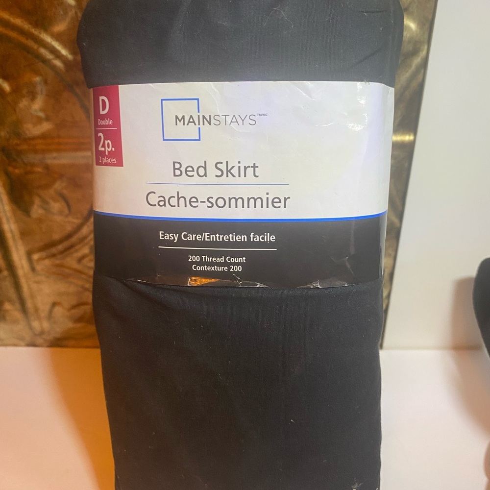 Double 2 pieces bed skirt 200 thread count